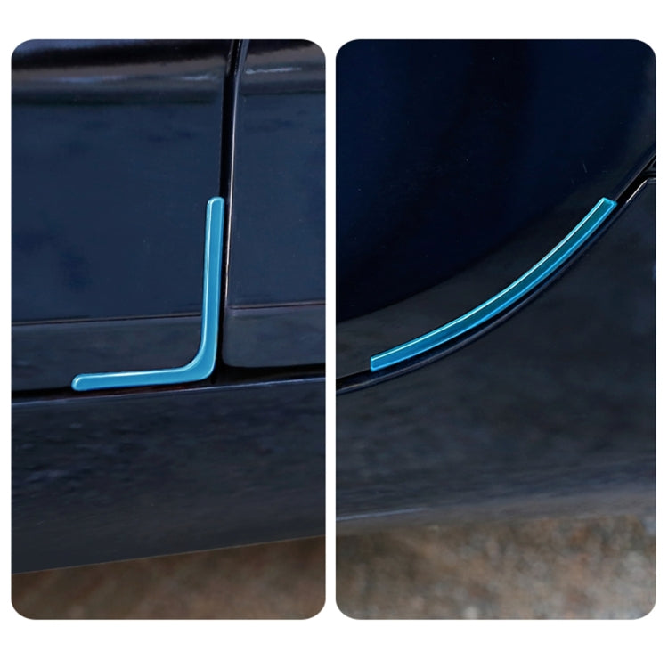 4 PCS/Set Universal Car Styling PVC Car Door Edge Anti Collision Sticker Door Anti-Rub Strips Car Door Scratch Protector(Blue) - Anti Collision Sticker by buy2fix | Online Shopping UK | buy2fix