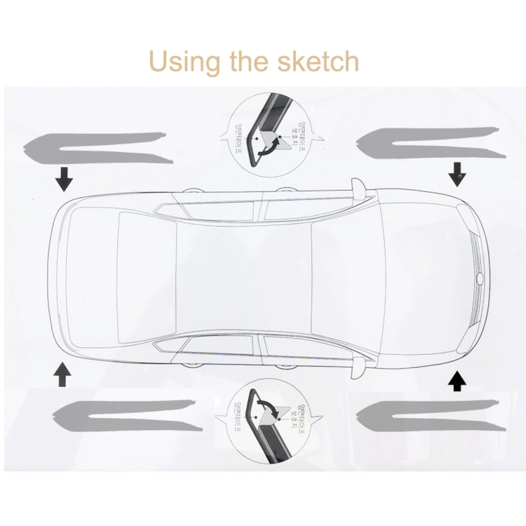 2 Pairs Universal Car Body Rear Bumper Protector Trim Cover Protective Strip Car Body Protective Strip Car Accessories Protective Stickers Car Protective Kit Car Body 4 Angle Protective Cover(White) - Anti Collision Sticker by buy2fix | Online Shopping UK | buy2fix