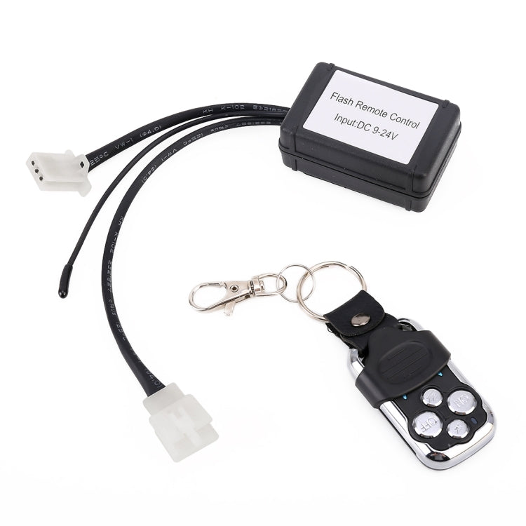 Universal Car 3 PIN DC 9-24V LED Light Strobe Flash Remote Control - Car Light Accessories by buy2fix | Online Shopping UK | buy2fix