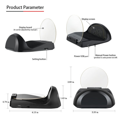 C700 2.6 inch Universal Car OBD2 HUD Vehicle-mounted Head Up Display - Head Up Display System by buy2fix | Online Shopping UK | buy2fix