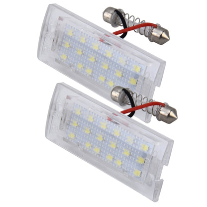 2 PCS License Plate Light with 18  SMD-3528 Lamps for BMW E53(X5),2W 120LM,6000K, DC12V (White Light) - License Plate Lights by buy2fix | Online Shopping UK | buy2fix