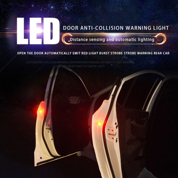 2 PCS Car Door Magnetic Warning Strobe Light Lamp(Yellow Light) - In Car by buy2fix | Online Shopping UK | buy2fix