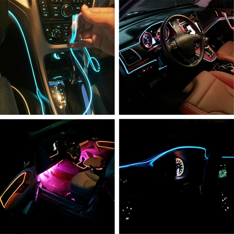 4m Cold Light Flexible LED Strip Light For Car Decoration(Ice Blue Light) - Atmosphere lights by buy2fix | Online Shopping UK | buy2fix