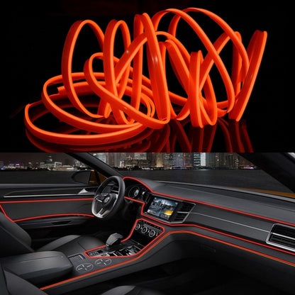 3m Cold Light Flexible LED Strip Light For Car Decoration(Orange Light) - Atmosphere lights by buy2fix | Online Shopping UK | buy2fix