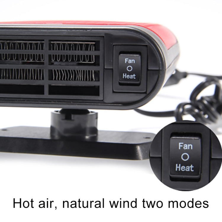 Car Heater Hot Cool Fan Windscreen Window Demister Defroster DC 24V, Ordinary Version(Red) - Heating & Fans by buy2fix | Online Shopping UK | buy2fix
