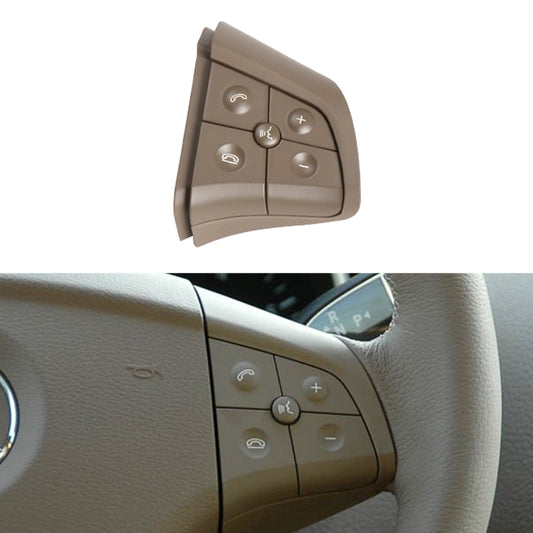 Car Right Side 5-button Steering Wheel Switch Buttons Panel 1648200110 for Mercedes-Benz W164, Left Driving (Coffee) - In Car by buy2fix | Online Shopping UK | buy2fix