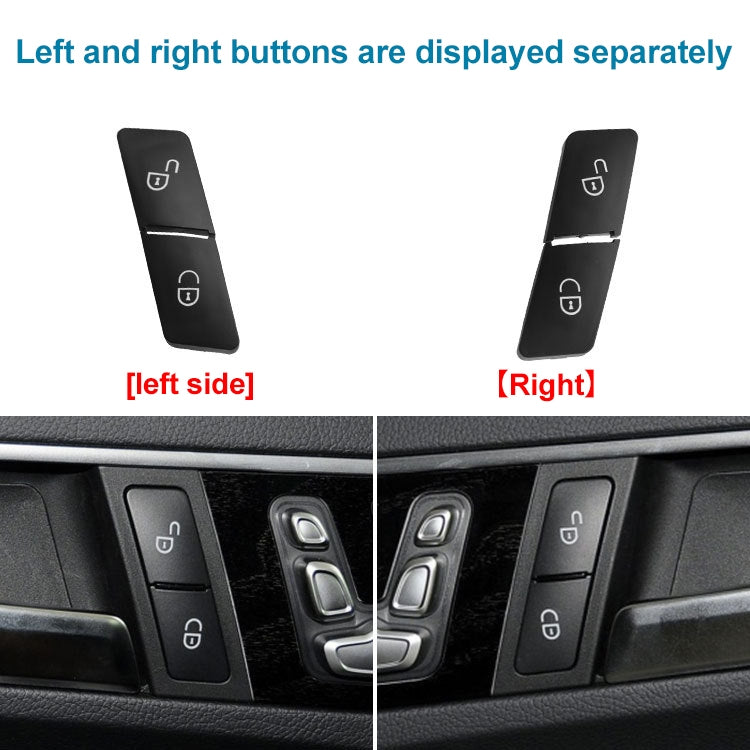 Car Right Side Door Lock Switch Buttons 2049058402 for Mercedes-Benz W204, Left Driving (Black) - In Car by buy2fix | Online Shopping UK | buy2fix