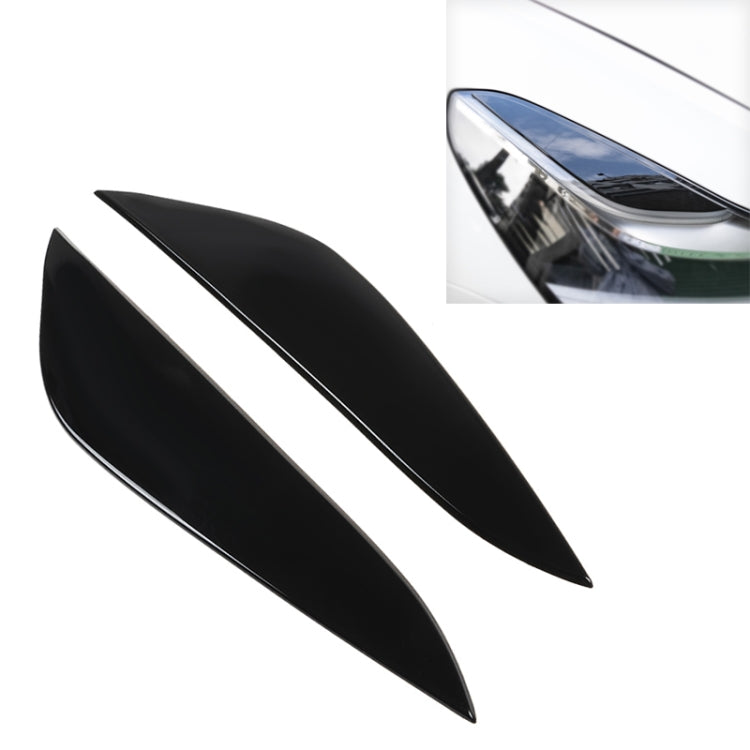 Car Smooth Surface Headlight Eyebrow for Tesla Model 3(Black) -  by buy2fix | Online Shopping UK | buy2fix