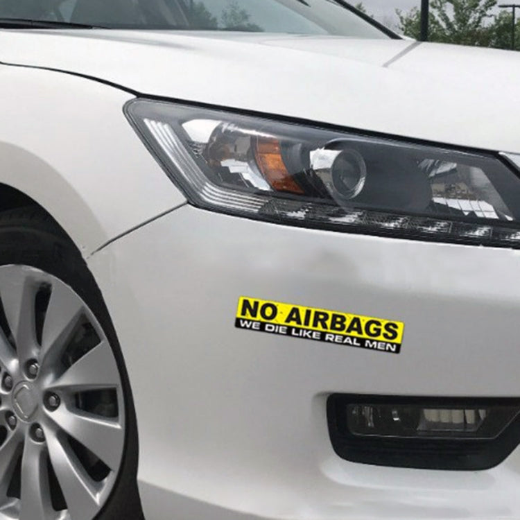 10 PCS Car NO AIRBAGS Words Random Decorative Sticker -  by buy2fix | Online Shopping UK | buy2fix