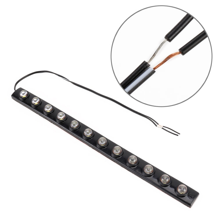 12LEDs SMD-5050 DC12V / 2.6W / 5500K / 131LM Car Daytime Running Light - In Car by buy2fix | Online Shopping UK | buy2fix