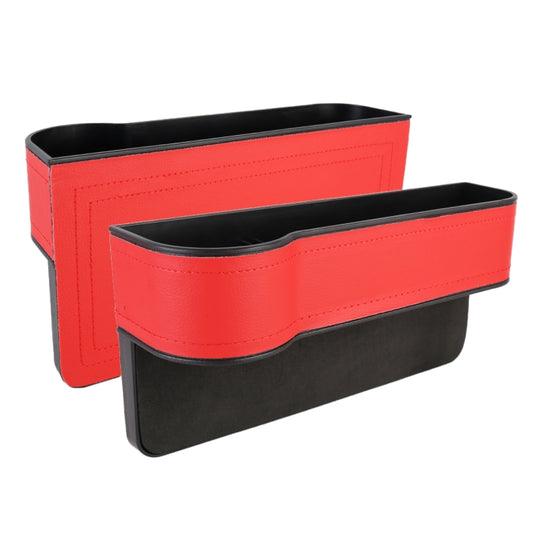 2 PCS Car Multi-functional Principal And Deputy Driver Seat Console Leather Box (Red) -  by buy2fix | Online Shopping UK | buy2fix