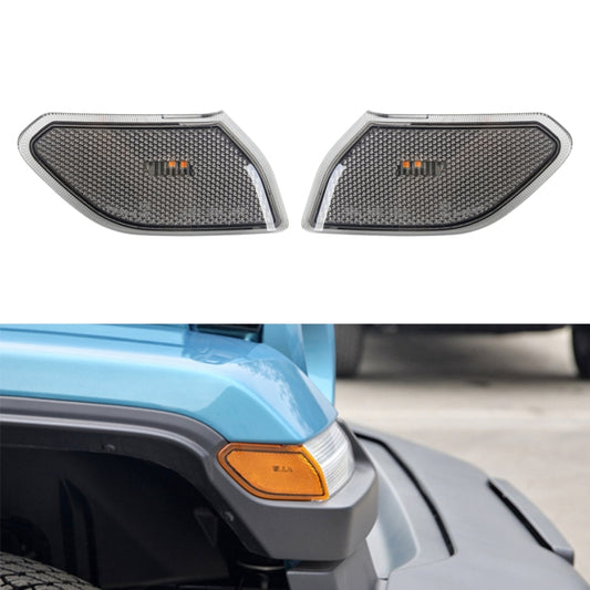 Car Blackened Wheel Eyebrow Side Light Turn Signal Leaf Plate Lamp for Jeep Wrangler JL 2018- - In Car by buy2fix | Online Shopping UK | buy2fix