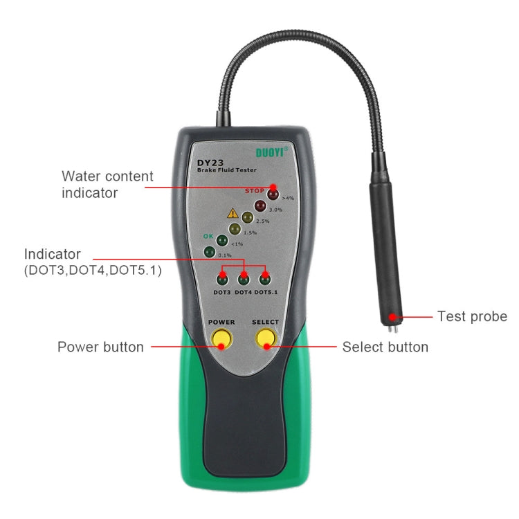 DUOYI DY23 Car Brake Fluid Test Pen - In Car by buy2fix | Online Shopping UK | buy2fix