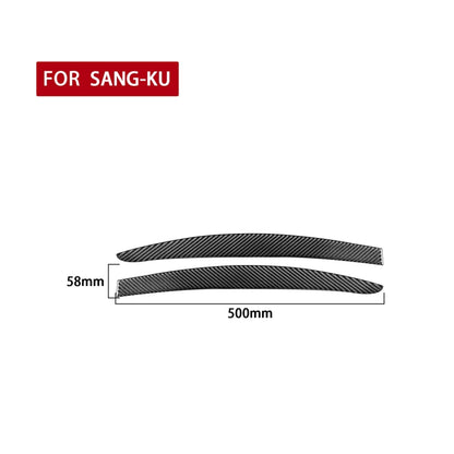 2 PCS / Set Carbon Fiber Car Light Eyebrow Decorative Sticker for Volkswagen Scirocco 2009-2016,Left and Right Drive Universal - In Car by buy2fix | Online Shopping UK | buy2fix