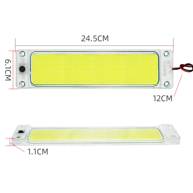 2 PCS ZS-3346 DC24V High Bright 105 COB Lamp Beads Car Dome Light Cabin Light Bar - In Car by buy2fix | Online Shopping UK | buy2fix