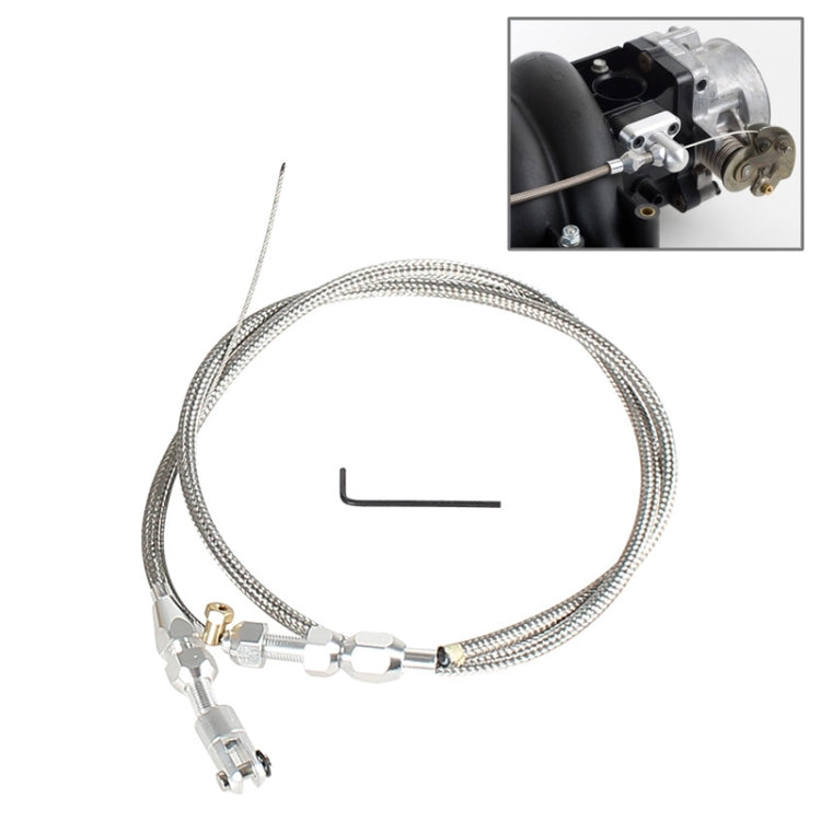 36 inch Braided Throttle Cable for Chevrolet LS1 Engine 4.8L 5.3L 5.7L 6.0L 1997-2007 - In Car by buy2fix | Online Shopping UK | buy2fix
