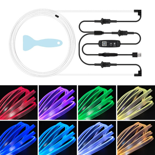 G201U 5m USB  Car Colorful RGB Foot LED Atmosphere Light - In Car by buy2fix | Online Shopping UK | buy2fix