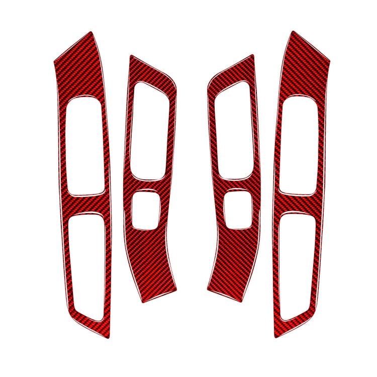 Car Window Lift Decorative Sticker for Volvo V60 2010-2017, Left and Right Drive (Red) - In Car by buy2fix | Online Shopping UK | buy2fix