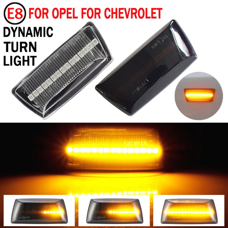 2pcs For Chevrolet Cruze 2009-2014 Car Dynamic LED Fender Side Light 1713423(Transparent) - In Car by buy2fix | Online Shopping UK | buy2fix