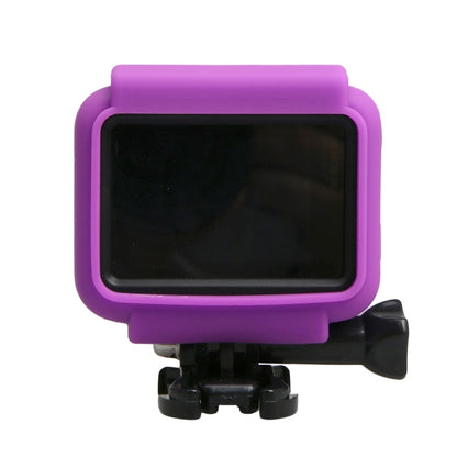 Original for GoPro HERO5 Silicone Border Frame Mount Housing Protective Case Cover Shell(Purple) - DJI & GoPro Accessories by buy2fix | Online Shopping UK | buy2fix