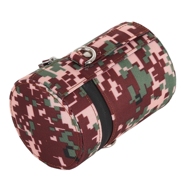 Camouflage Color Small Lens Case Zippered Cloth Pouch Box for DSLR Camera Lens, Size: 11x8x8cm (Brown) - Camera Accessories by buy2fix | Online Shopping UK | buy2fix