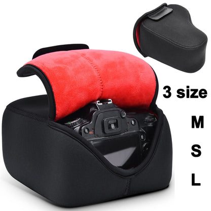 CADeN H6 Shockproof Waterproof Camera Liner Neoprene Bag Case, Size: 17 x 10.5 x 22cm (Black Red) - Camera Accessories by CADeN | Online Shopping UK | buy2fix