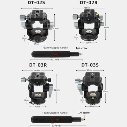 BEXIN DT-02R/S 2D 720 Degree Panorama Heavy Duty Tripod Action Fluid Drag Head with Quick Release Plate - Tripod Heads by BEXIN | Online Shopping UK | buy2fix