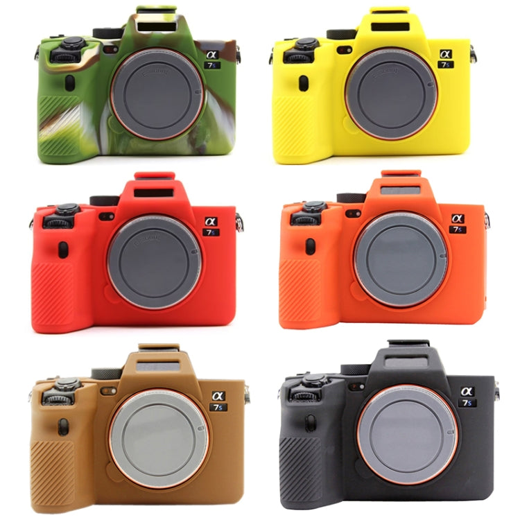For Sony  A7S III / A7S3 Soft Silicone Protective Case(Yellow) - Camera Accessories by buy2fix | Online Shopping UK | buy2fix