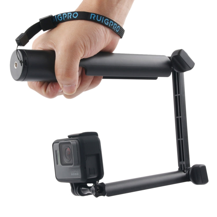 3-Way Monopod + Magic Mount Selfie Stick for GoPro Hero11 Black / HERO10 Black / HERO9 Black /HERO8 / HERO7 /6 /5 /5 Session /4 Session /4 /3+ /3 /2 /1, Insta360 ONE R, DJI Osmo Action and Other Action Cameras, Length: 24.5-63cm(Black) - DJI & GoPro Accessories by buy2fix | Online Shopping UK | buy2fix