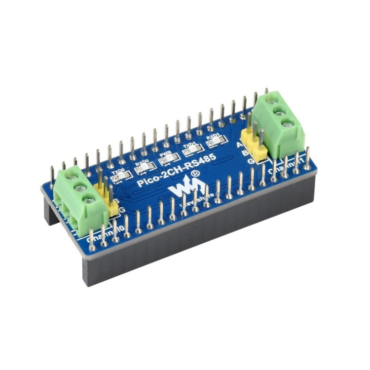 Waveshare 2-Channel RS485 Module for Raspberry Pi Pico, SP3485 Transceiver, UART To RS485 - Modules Expansions Accessories by WAVESHARE | Online Shopping UK | buy2fix