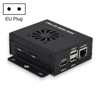 Waveshare Mini IO Board Lite Ver Mini-Computer Base Box with Metal Case & Cooling Fan for Raspberry Pi CM4(EU Plug) - Mini PC Accessories by WAVESHARE | Online Shopping UK | buy2fix