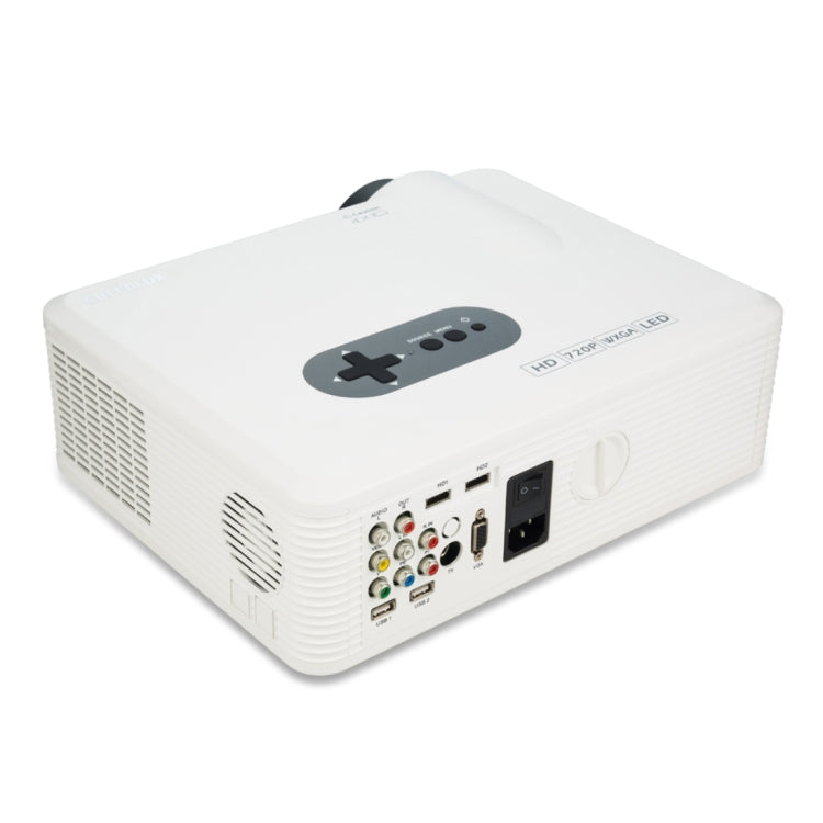 CL720 3000LM 1280x800 Home Theater LED Projector with Remote Controller, Support HDMI, VGA, YPbPr, Video, Audio, TV, USB Interfaces(White) - LED Projector by buy2fix | Online Shopping UK | buy2fix