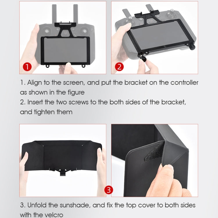 STARTRC Foldable Controller Sunshade with Screen Bracket for DJI Mavic 2 / Mavic Air 2 / Air 2S / Mini 2(Black) - DJI & GoPro Accessories by STARTRC | Online Shopping UK | buy2fix