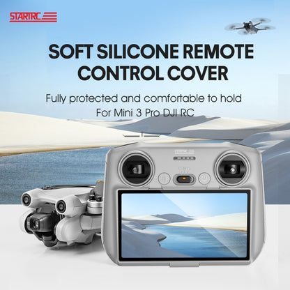 STARTRC Silicone Shockproof Anti-scratch Case for DJI Mini 3 Pro Remote Control(Grey) - Case & Bags by STARTRC | Online Shopping UK | buy2fix