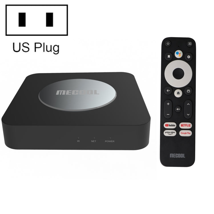 MECOOL KM2 Plus 4K Smart TV BOX Android 11.0 Media Player with Remote Control, Amlogic S905X2 Quad Core, RAM: 2GB, ROM: 16GB, US Plug - Amlogic S905 by MECOOL | Online Shopping UK | buy2fix