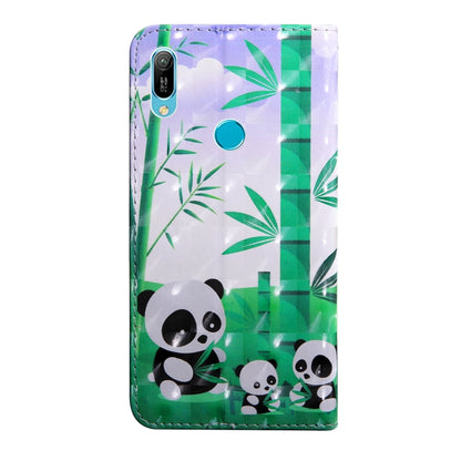 3D Painting Pattern Coloured Drawing Horizontal Flip TPU + PU Leather Case with Holder & Card Slots & Wallet For Huawei P Smart Z(Bamboo Panda) - Huawei Cases by Huawei | Online Shopping UK | buy2fix