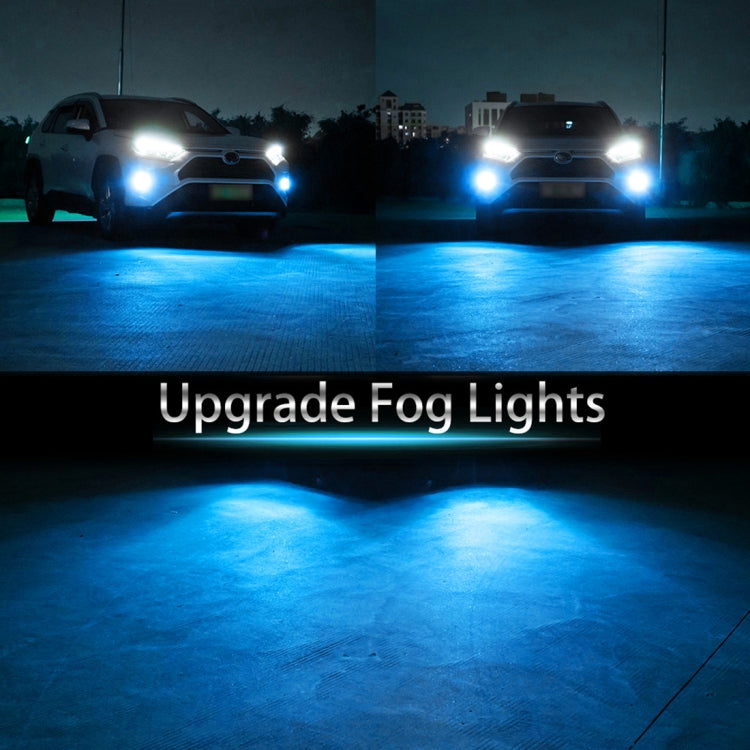 9005 2 PCS DC12-24V / 10.5W Car Double Colors Fog Lights with 24LEDs SMD-3030 & Constant Current, Box Packaging(White Light + Ice Blue Light) - In Car by buy2fix | Online Shopping UK | buy2fix