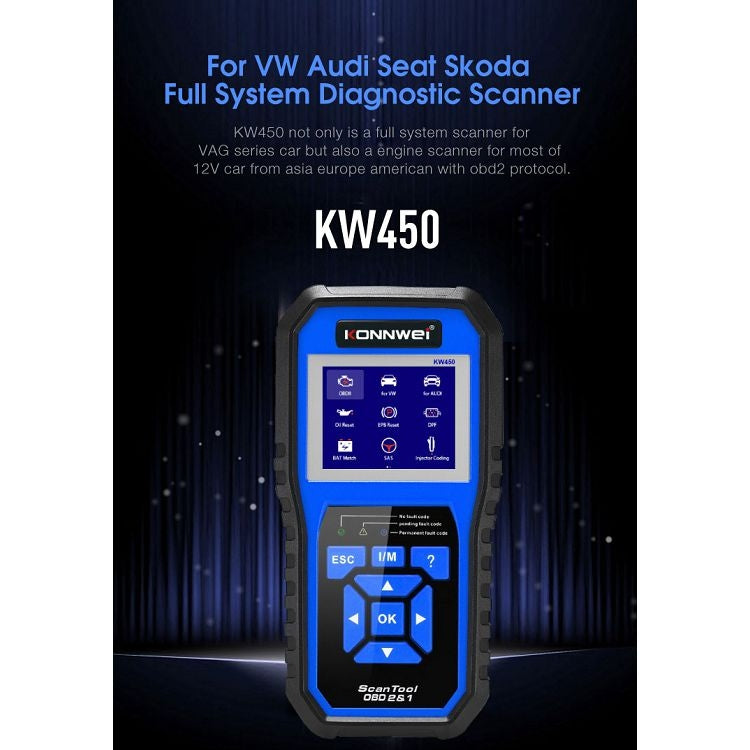 KONNWEI KW450 Car 2.8 inch TFT Color Screen Battery Tester Support 2 Languages / System  XP WIN7 WIN8 WIN10 - In Car by KONNWEI | Online Shopping UK | buy2fix