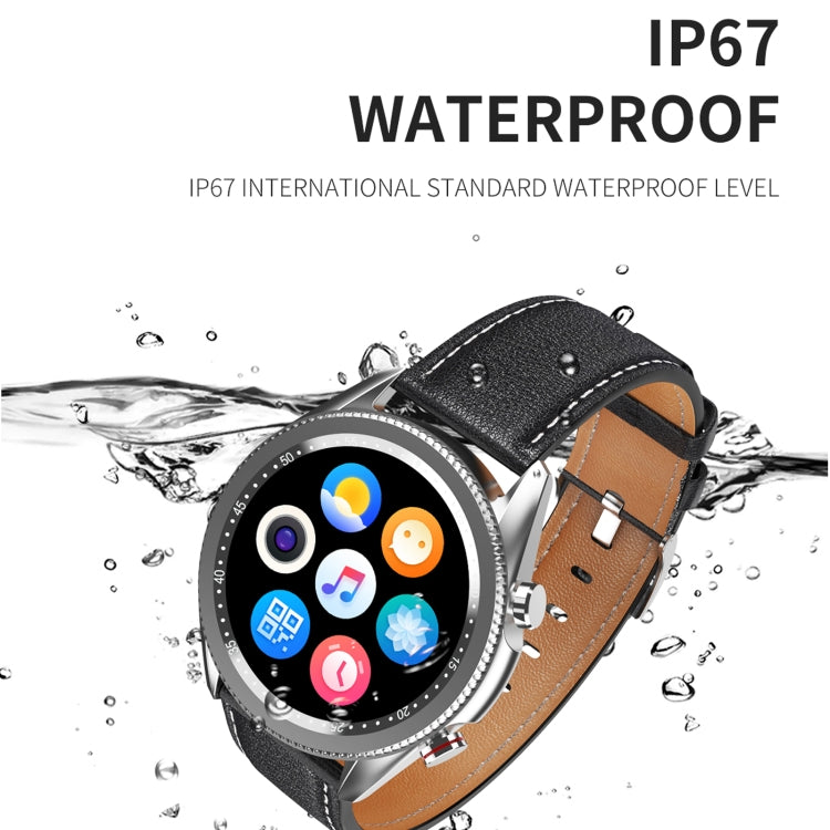 M98 1.28 inch IPS Color Screen IP67 Waterproof Smart Watch, Support Sleep Monitor / Heart Rate Monitor / Bluetooth Call, Style:Steel Strap(Black) - Smart Wear by buy2fix | Online Shopping UK | buy2fix