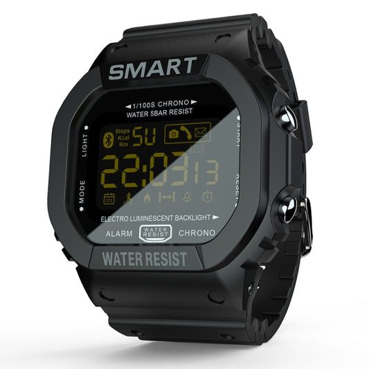 Lokmat MK22 1.21 inch FSTN LCD Screen 50m Waterproof Smart Watch, Support Information Reminder / Remote Camera / Sport Record(Black) - Smart Wear by Lokmat | Online Shopping UK | buy2fix