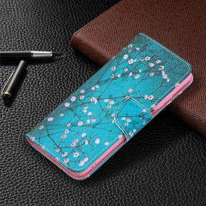 For Xiaomi Poco M3 Colored Drawing Pattern Horizontal Flip Leather Case with Holder & Card Slots & Wallet(Plum Blossom) - Xiaomi Accessories by buy2fix | Online Shopping UK | buy2fix