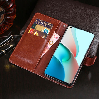 For Xiaomi Redmi Note 9T 5G idewei Crazy Horse Texture Horizontal Flip Leather Case with Holder & Card Slots & Wallet(Sky Blue) - Xiaomi Accessories by idewei | Online Shopping UK | buy2fix