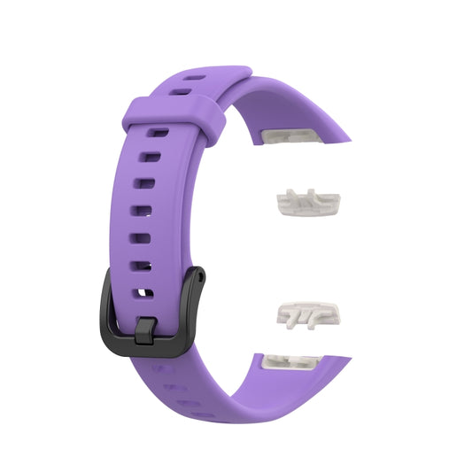 For Huawei Honor Band 6 TPU Watch Band, Size: One Size(Purple) - Smart Wear by buy2fix | Online Shopping UK | buy2fix