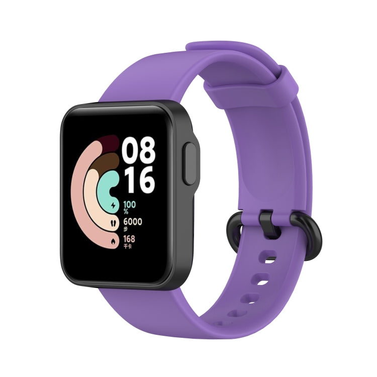 For Xiaomi Mi Watch Lite / Redmi Watch Silicone Watch Band, Size: One Size(Purple) - Smart Wear by buy2fix | Online Shopping UK | buy2fix