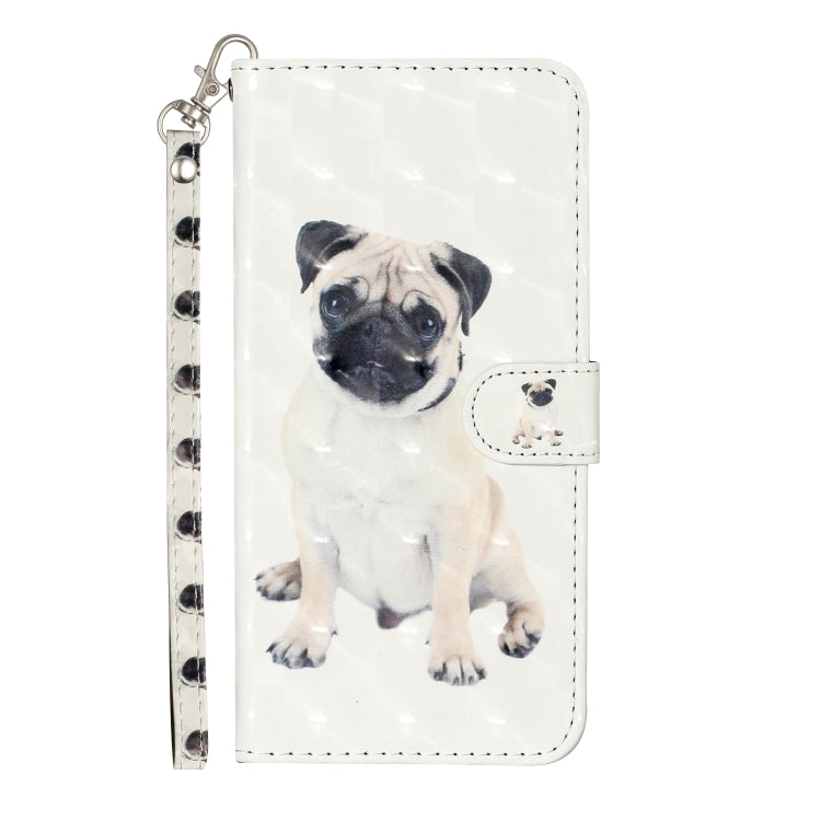 For Samsung Galaxy A32 5G 3D Pattern Horizontal Flip PU Leather Case with Holder & Card Slots & Wallet(Pug) - Galaxy Phone Cases by imak | Online Shopping UK | buy2fix