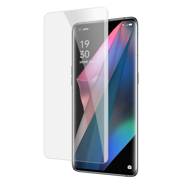 For OPPO Find X3 9H 3D Full Screen Curved UV Protective Film - OPPO Tempered Glass by PINWUYO | Online Shopping UK | buy2fix