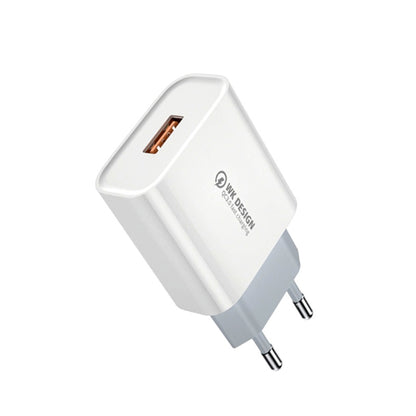 WK WP-U57 Max 18W Maxspeed QC3.0 Fast Charger + USB to Type-C / USB-C Data Cable, Plug Type:EU Plug - Apple Accessories by WK | Online Shopping UK | buy2fix