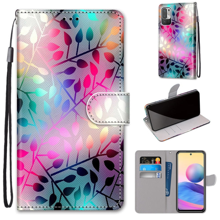 For Xiaomi Redmi Note 10 5G Coloured Drawing Cross Texture Horizontal Flip PU Leather Case with Holder & Card Slots & Wallet & Lanyard(Translucent Glass) - Xiaomi Cases by buy2fix | Online Shopping UK | buy2fix