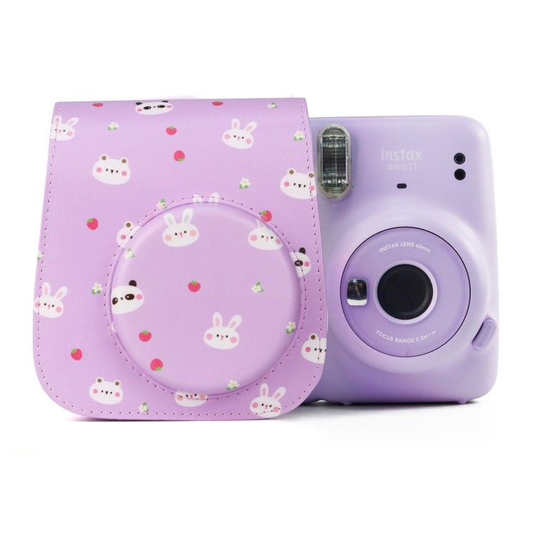 Painted Series Camera Bag with Shoulder Strap for Fujifilm Instax mini 11(Fruit Animal) - Camera Accessories by buy2fix | Online Shopping UK | buy2fix