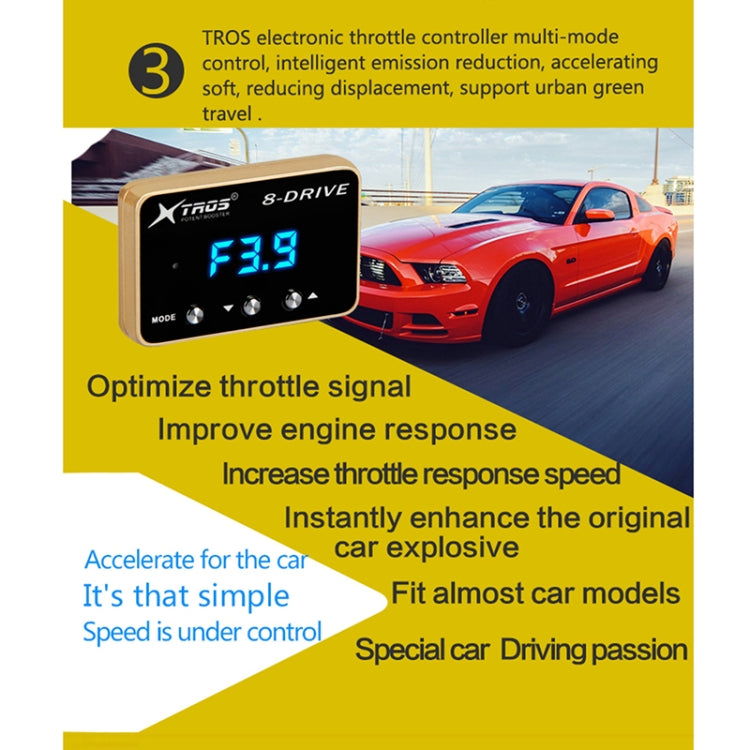 For Isuzu D-Max 2011- TROS 8-Drive Potent Booster Electronic Throttle Controller Speed Booster - In Car by TROS | Online Shopping UK | buy2fix